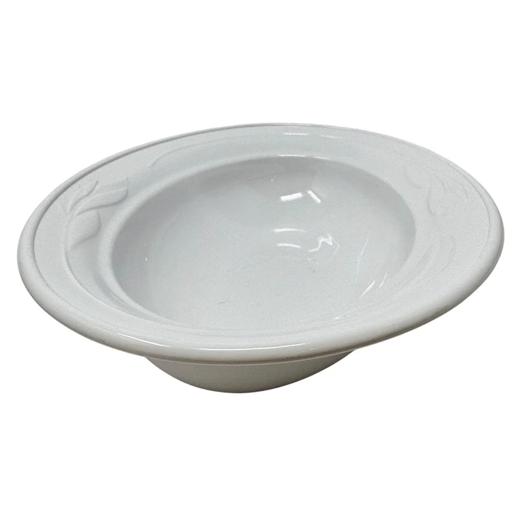 Vintage CorningWare Casual Elegance White Oval Serving Dish with Lid 10 Inch